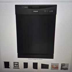 Frigidaire 24 In. Black Front Control Smart Build-in Tall Tub Dishwasher. 