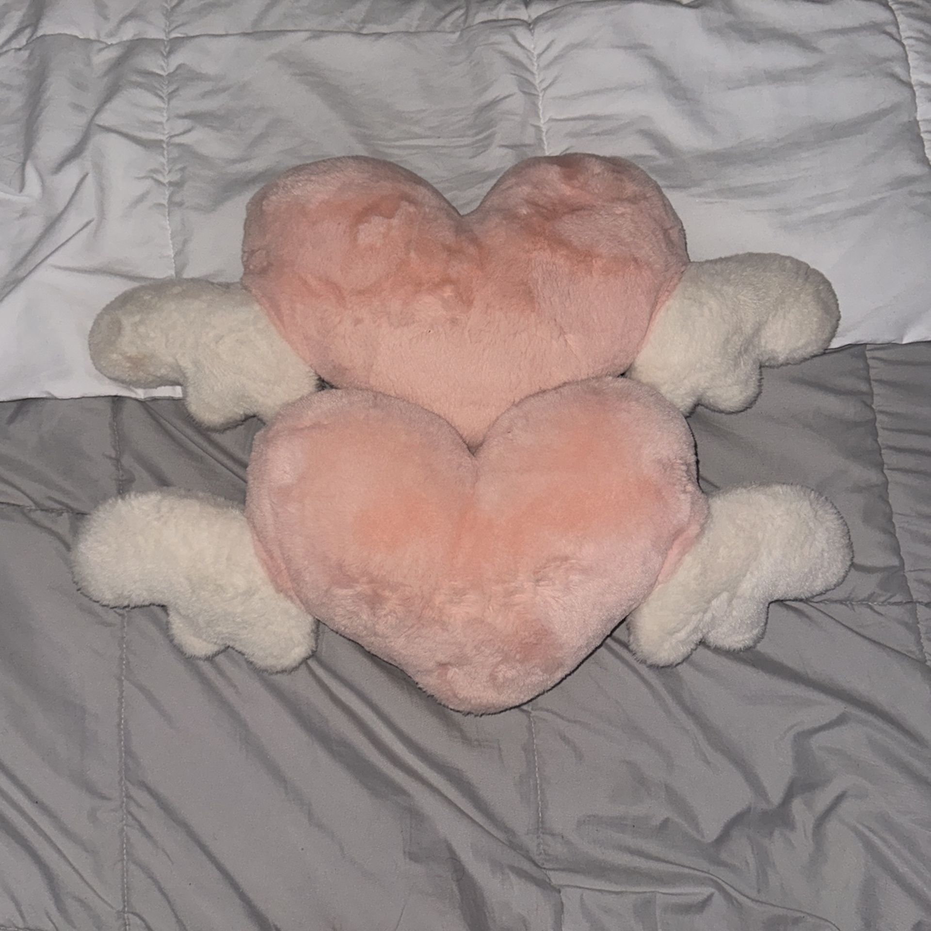 Pink Heart Pillows For Car Seat