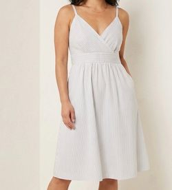 New York & Company Striped Sleeveless Dress Size 8