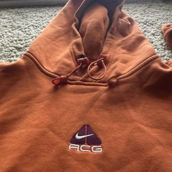 Orange Nike Therma Fit Hoodie