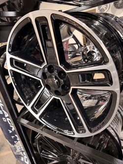 24s carbon series wheels tires new 6lug Chevy Gm models