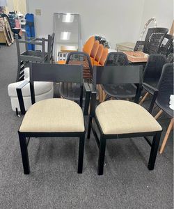Assembled New Dining Chairs Set of 2 Accent Armchairs with Padded Seat