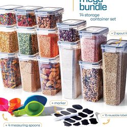 14 PCS Airtight Food Storage Containers with Lids set