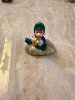 Vintage Luigi on Cloud Nintendo Figure