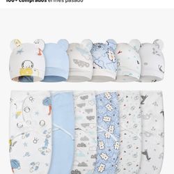 Mantas Con Gorro Para Envolver Recién Nacidos