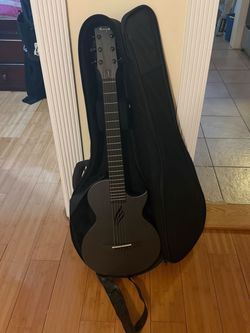 Guitar with carrying case