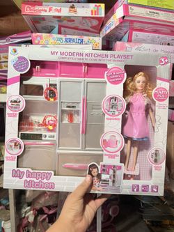 Kids Kitchen Toy With Doll New $25 Each 