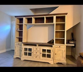 Large Entertainment Center Wall Unit [108Wx 20D x 82H]