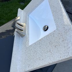 Bathroom Sink and Faucet 