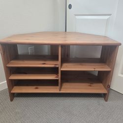 Wood TV Console Stand (Kitty Corner)