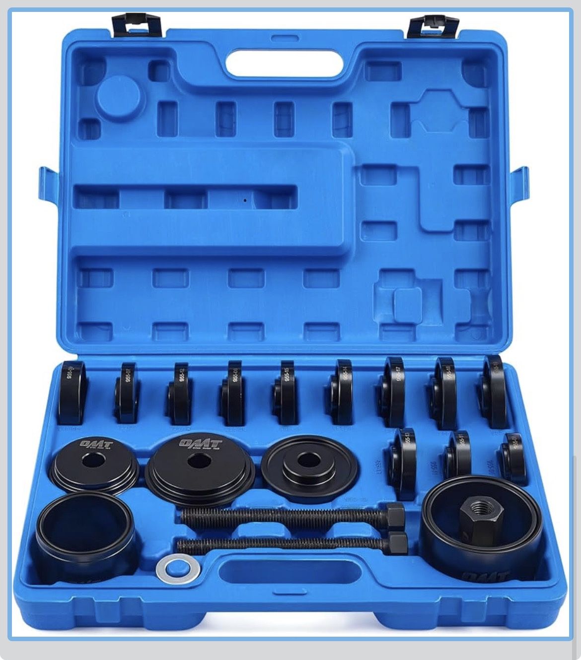 Orion Motor Tech Wheel Bearing Press Kit for Front Wheel Drive Bearing Removal & Installation, 24pc Wheel Bearing Puller Tool Set with Sliding Screws 