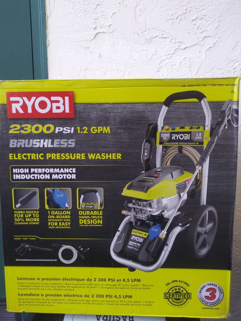 Ryobi 1.2 rpm Electric pressure washer