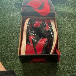 Nike Air Jordan 1 Retro High OG "Patent Bred" - Size 9.5 (Fits like 10)