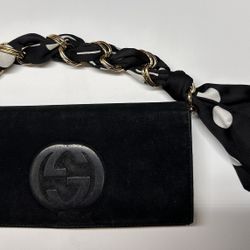 Black Suede Gucci Wallet