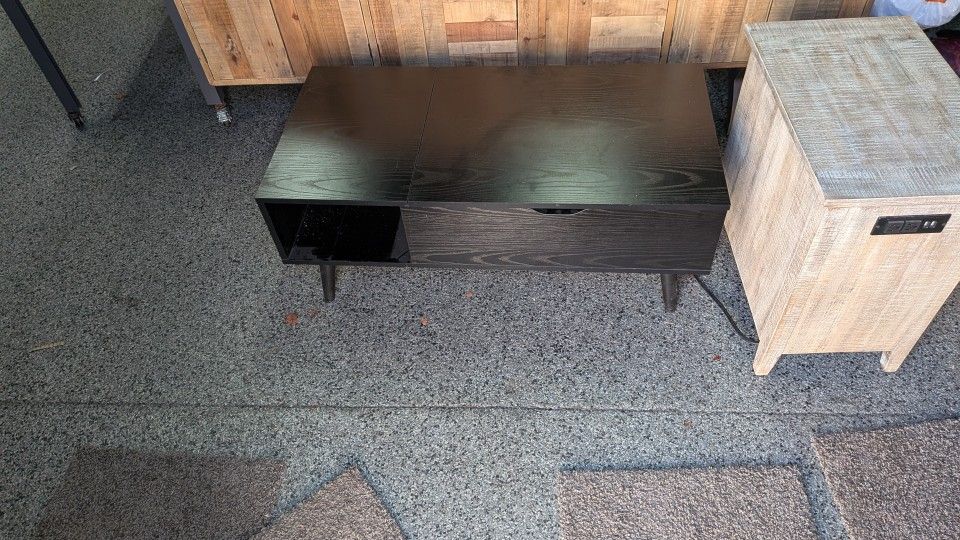 Lift Top Coffee Table With Hidden Storage Black