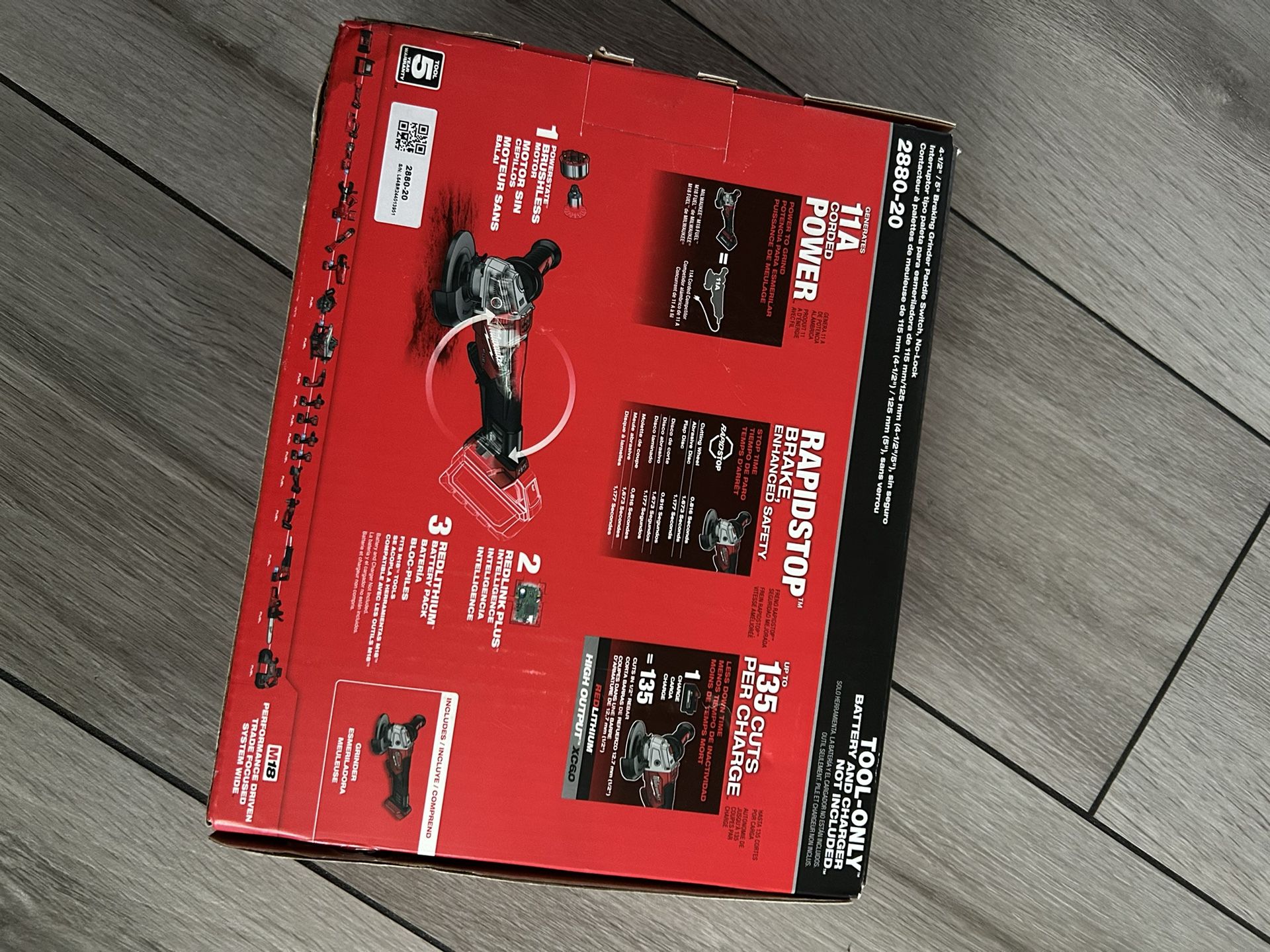 Grinder Fuel M18 Brand: Milwaukee