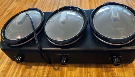West Bend Triple Slow Cooker Food Warmer