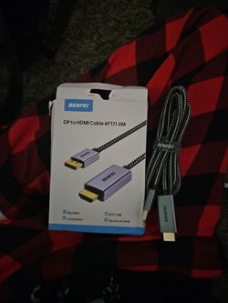 4K@60Hz DisplayPort to HDMI Cable (6FT / 1.8M)