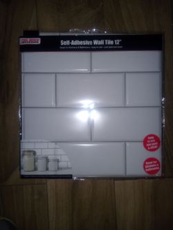 Self-adhesive wall tiles 12"