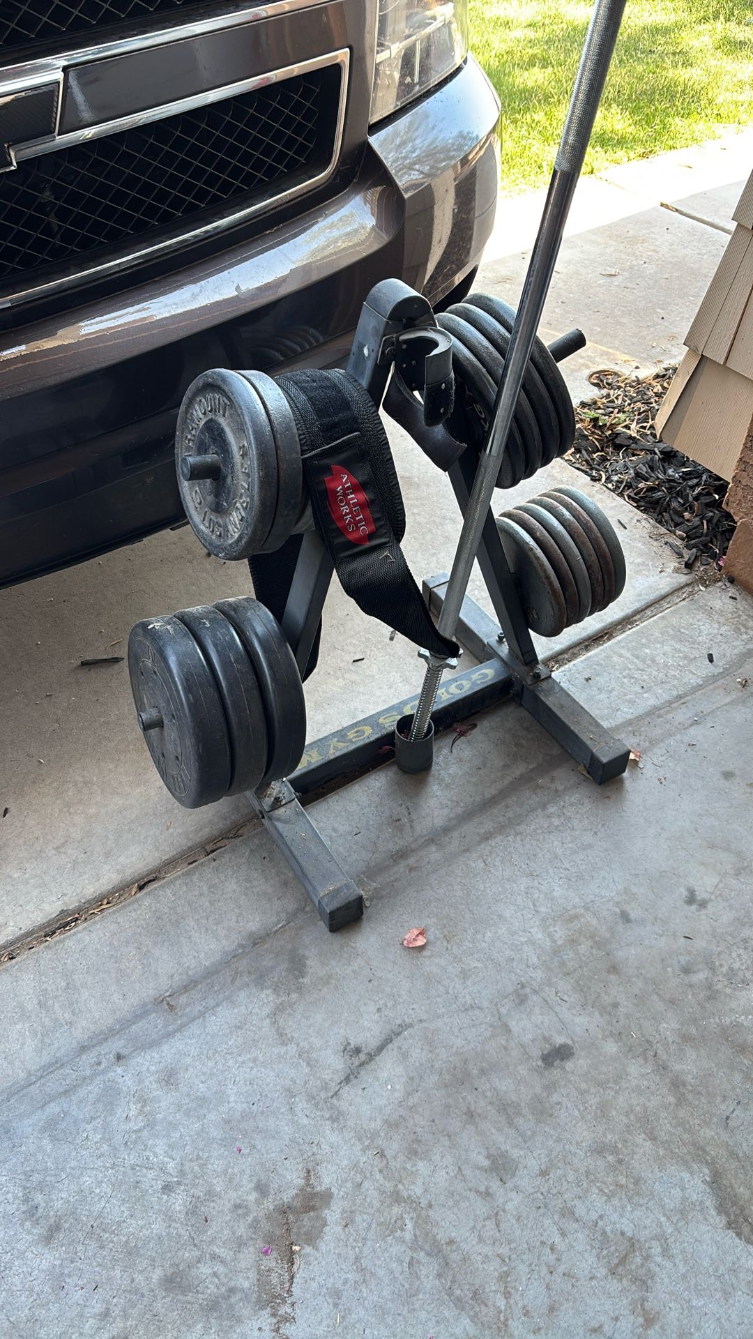 Weight Set With Golds Gym Weight Tree
