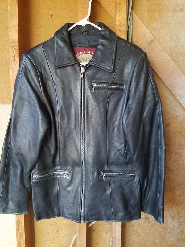Womens Euro Mond Black Leather Jacket M Um For In North Las Vegas Nv Offerup