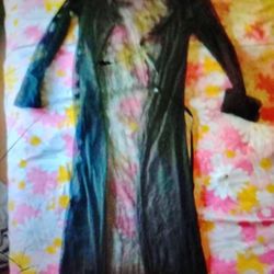 A. Super Sexy See Through Black Langerie Outfit Robe 