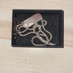 Sterling silver roped chain