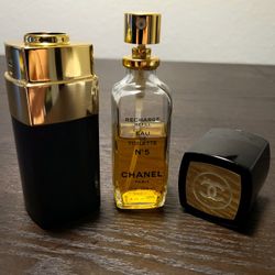 CHANEL No. 5 Rechargable Perfume Spray 1.7 Oz Half Full 
