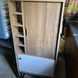 Wine Rack Cabinet Shelf - Wood / Metal