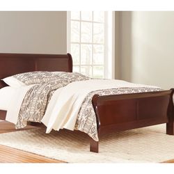 queen wood bed frame Ashley Furniture
