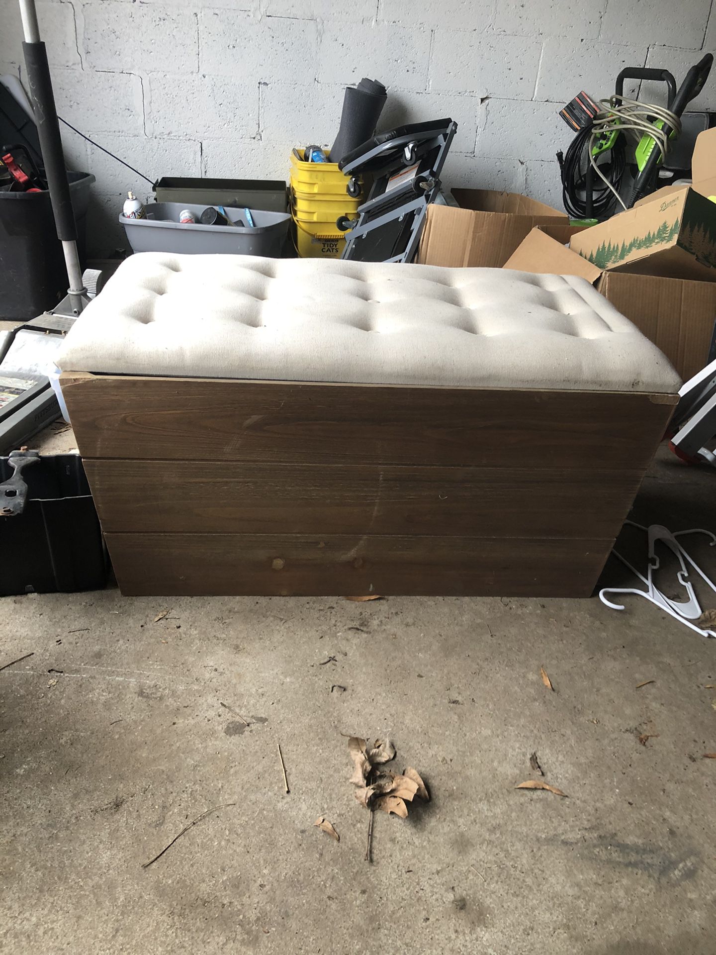 Large tufted chest