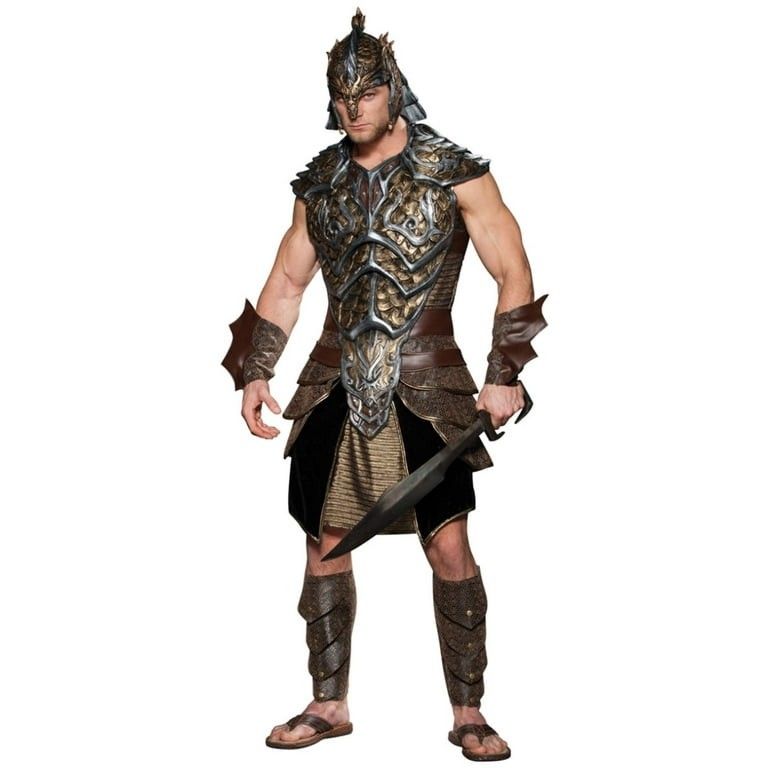 Dragon Lord Vinyl Tunic Deluxe Costume Sz MED Morris Costumes *READ*