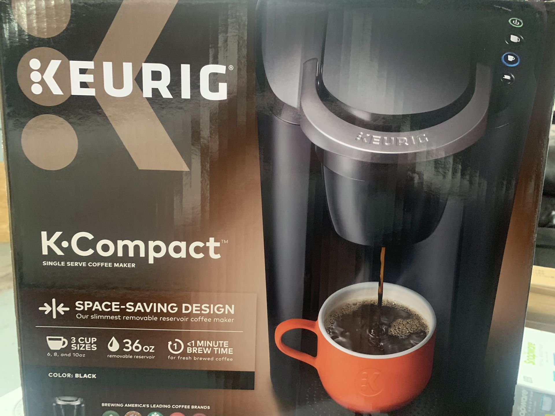 Keurig- coffee maker; brand new and black