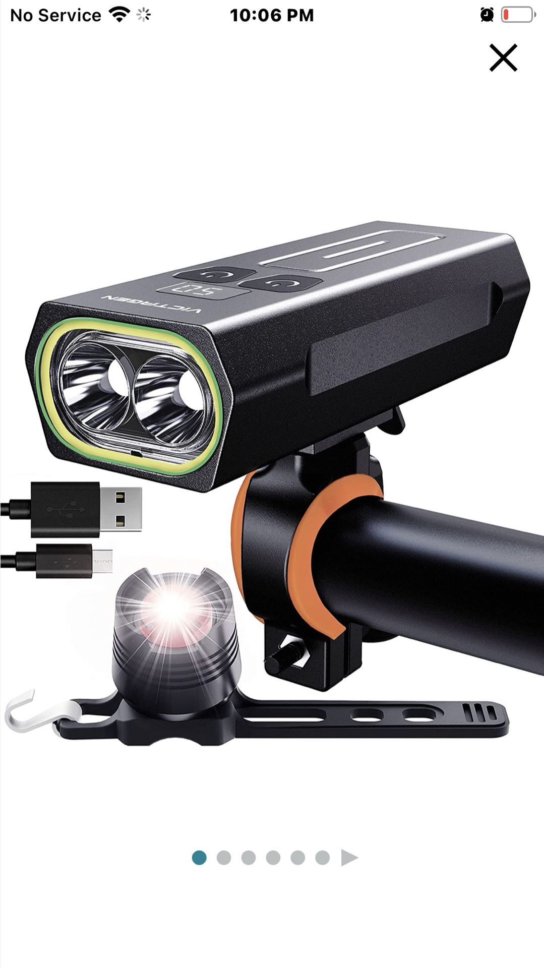 Bike Light Front Back: Upgraded 2022 LED Bike Headlight 10 Modes Super Bright Rechargeable Powerbank Safety Bicycle Lights for Night Riding Road