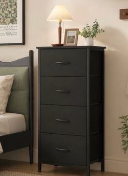 Fabric black dresser