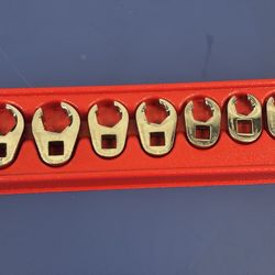 Snap-on Tools  7 years pc 3/8" Drive 6-Point SAE Flank Drive® Flare Nut Crowfoot Wrench Set (3/8–3/4")