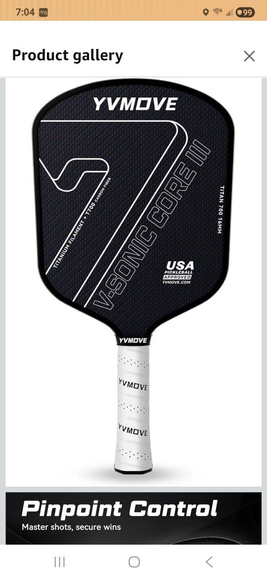 Pickleball Paddle For Advance Players