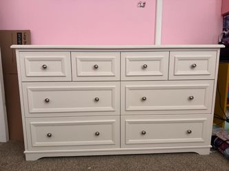 Pottery Barn white wood bedroom set