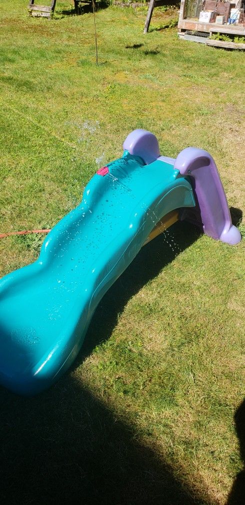 WATER SLIDE! Step 2 Little Tikes Tykes Rare Vintage Kids Large Super Sturdy Outdoor Water / Pool Toy