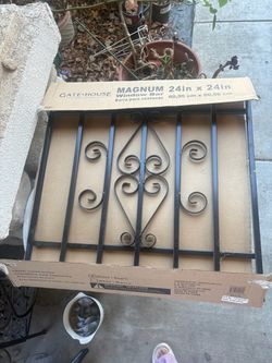 Gate House Magnum Window Bar 24x24 Black