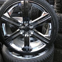 26x10. CHROME WHEELS CHEVY. 6x139