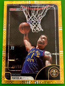 2025-26 Topps NBA Hoops Michael Porter Jr #183 Pixel Burst Gold /50 44/50