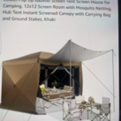 12 X 12 Canopy Screen Room With Mosquito Netting