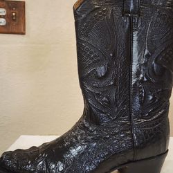 Justin Crocodile Boots New  Size 12