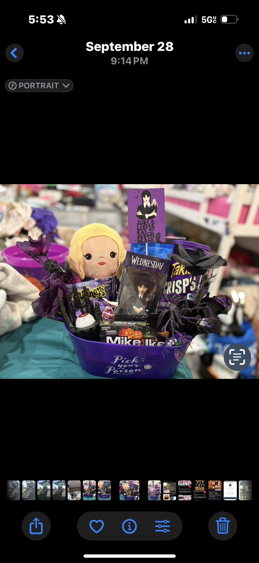 Wednesday Spooky Basket