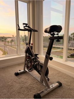 YOSUDA  Bike, Magnetic Friction Stationary Bike with App  Training