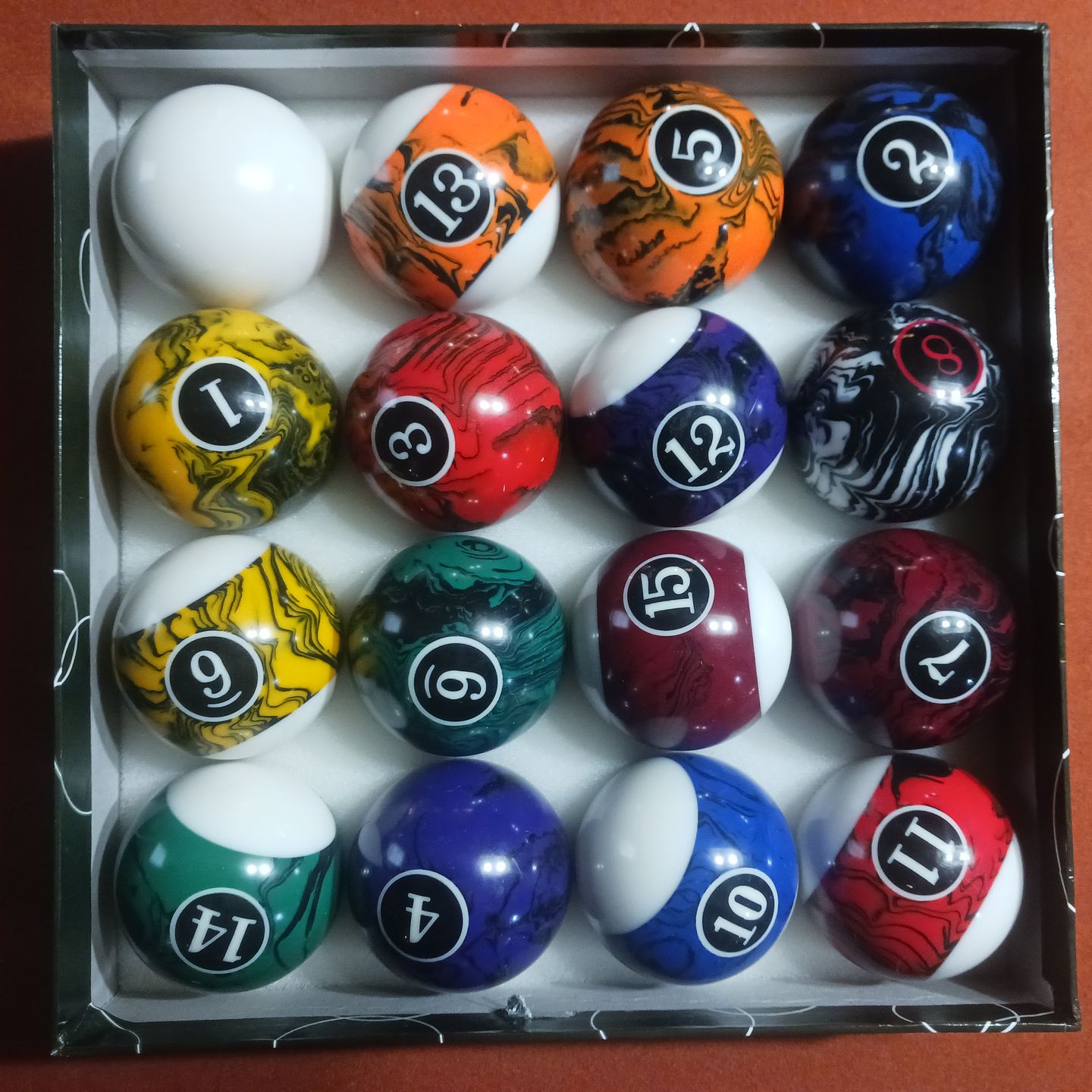 Custom pool balls