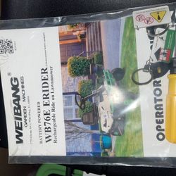 Weibang electric lawnmower 
