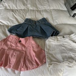 Girls Denim Skirts. Sizes 3 4 & 5