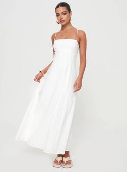 Princess Polly Brightwell Maxi Dress White - 8 size
